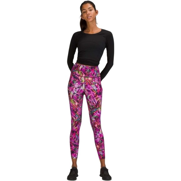 Lululemon Plus Size Women’s Multi Color Fast And Free Leggings Size 18 - Picture 3 of 13